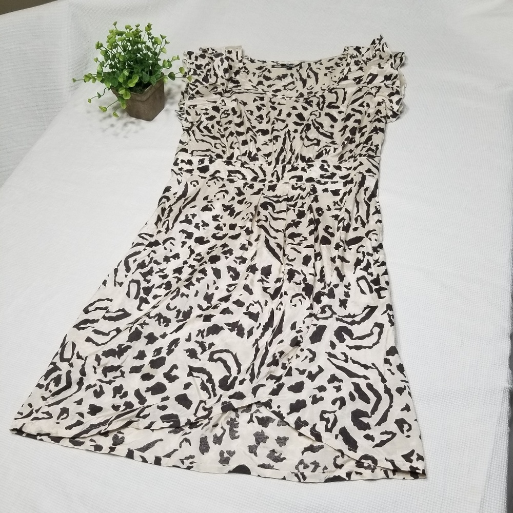 ❤ASOS 8 Animal Print Ruffle Sleeve Dress - Picture 5 of 7